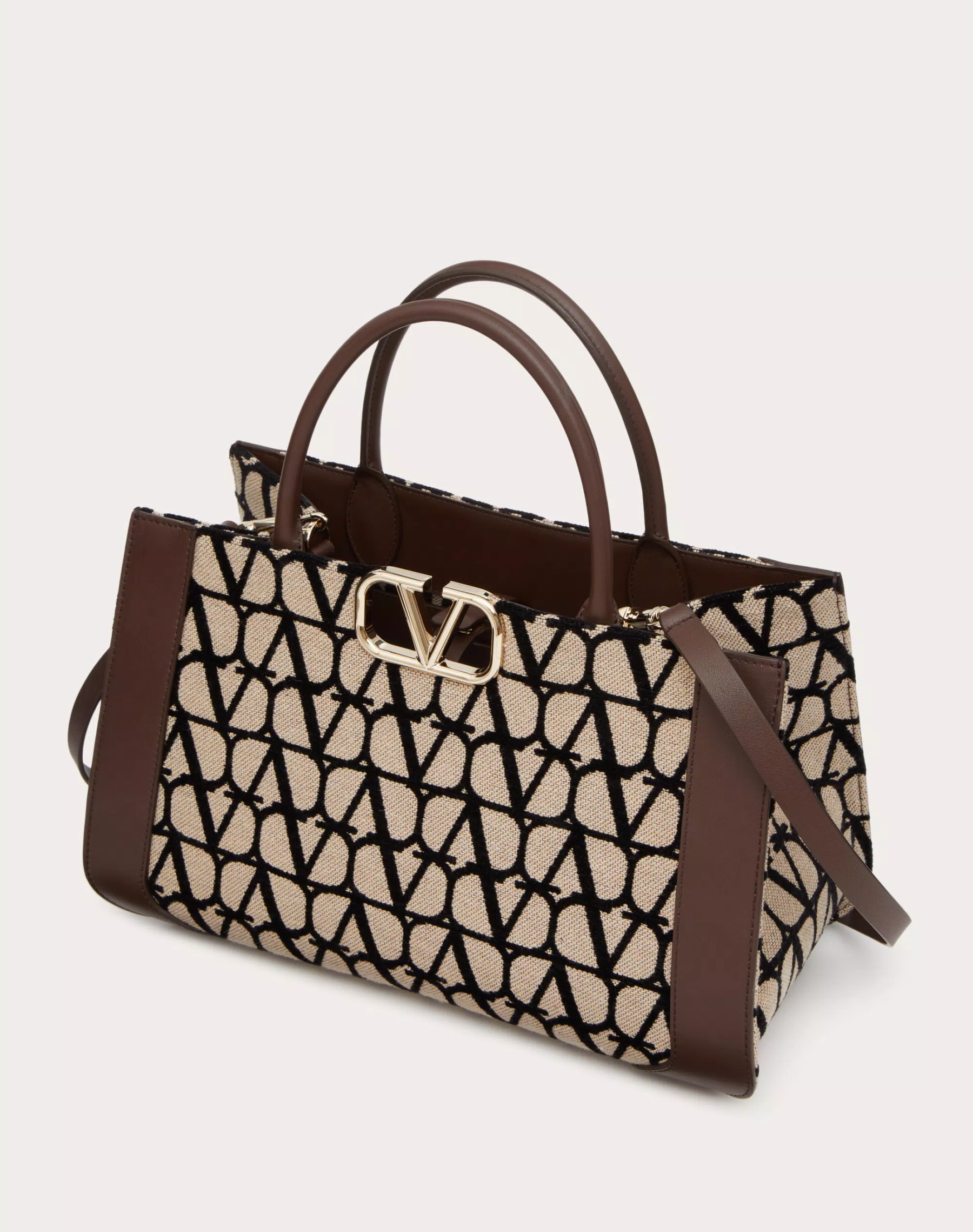 MEDIUM VLOGO SIGNATURE TOILE ICONOGRAPHE HANDBAG